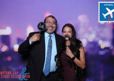 Photo booth backdrop sample City Bokeh Stretch Fabric