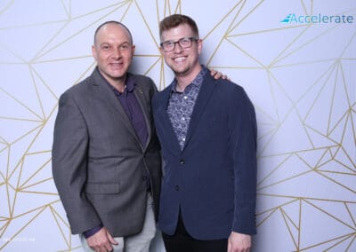 Photo booth backdrop sample Gold White Geometric Stretch Fabric