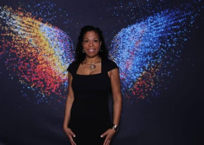 Photo booth backdrop sample Wings Stretch Fabric
